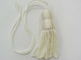 3" Tassel Pulls - White - 36 Per Bag